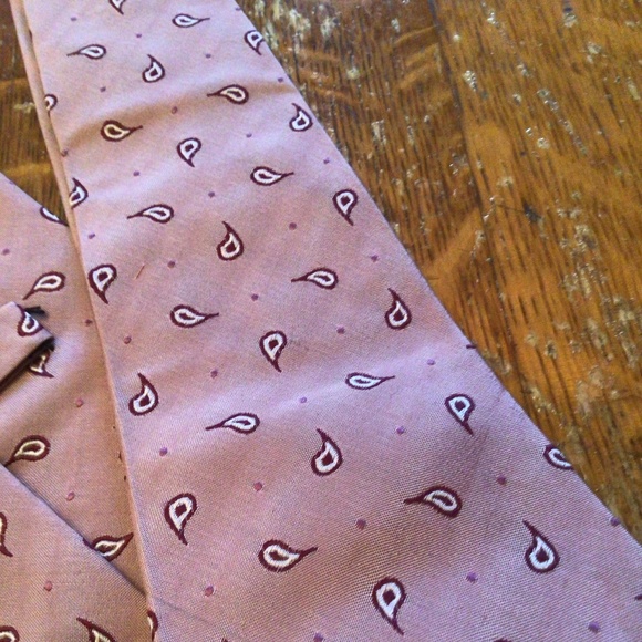 Calvin Klein Other - Mens Calvin Klein Pink and Maroon Print Necktie NWT